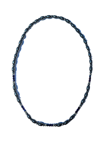 Czech Crystal Magnetic Necklace with Sterling Silver