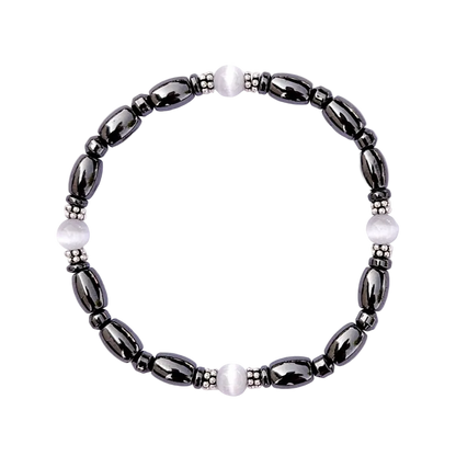 Cat's Eye Magnetic Bracelet with Sterling Silver