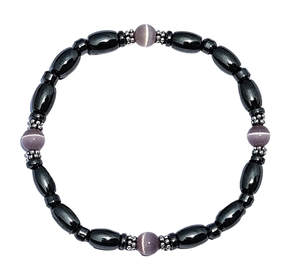 Cat's Eye Magnetic Bracelet with Sterling Silver