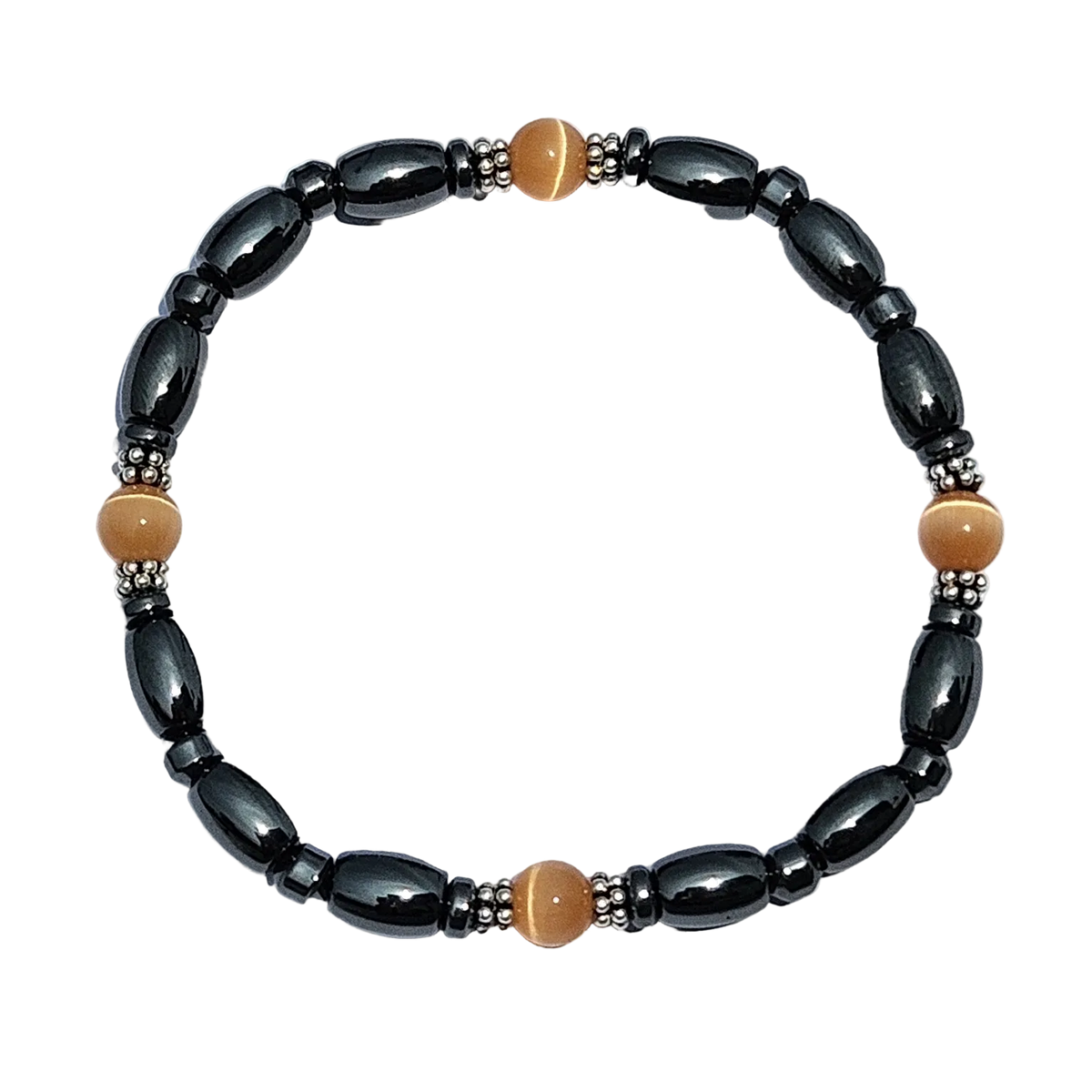 Cat's Eye Magnetic Bracelet with Sterling Silver