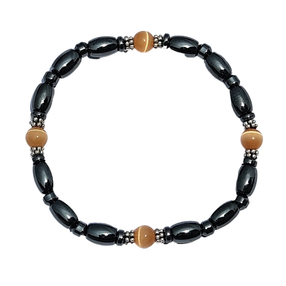 Cat's Eye Magnetic Bracelet with Sterling Silver