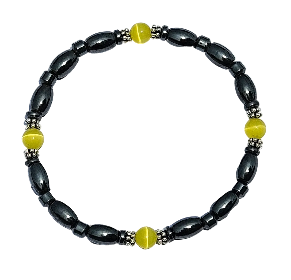 Cat's Eye Magnetic Bracelet with Sterling Silver