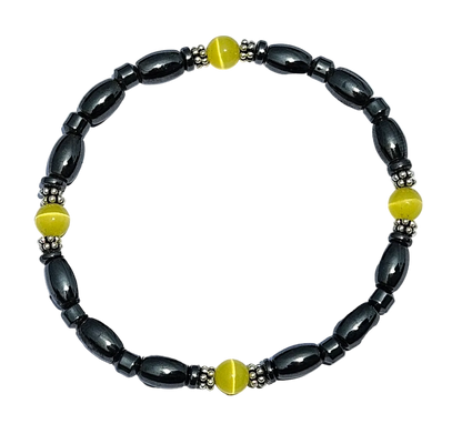 Cat's Eye Magnetic Bracelet with Sterling Silver