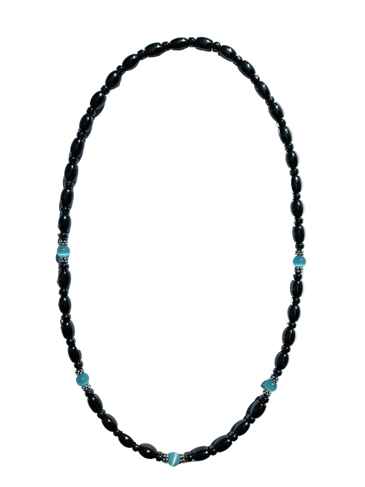 Cat's Eye Magnetic Necklace with Sterling Silver