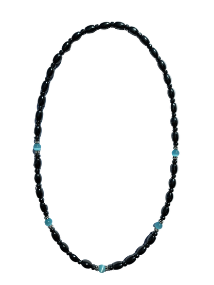 Cat's Eye Magnetic Necklace with Sterling Silver