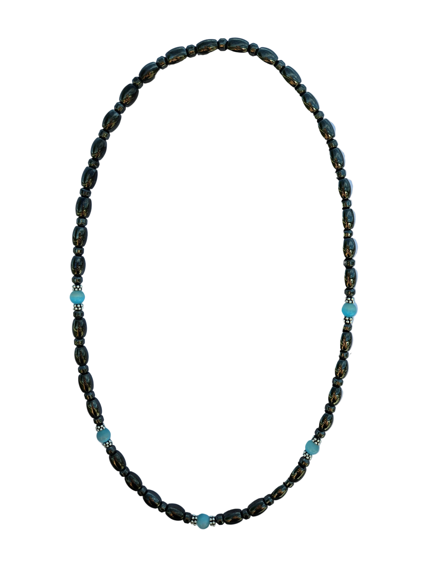 Cat's Eye Magnetic Necklace with Sterling Silver