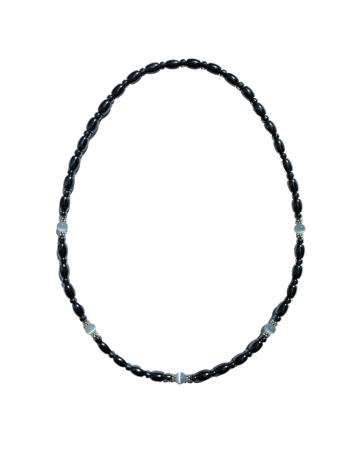 Cat's Eye Magnetic Necklace with Sterling Silver
