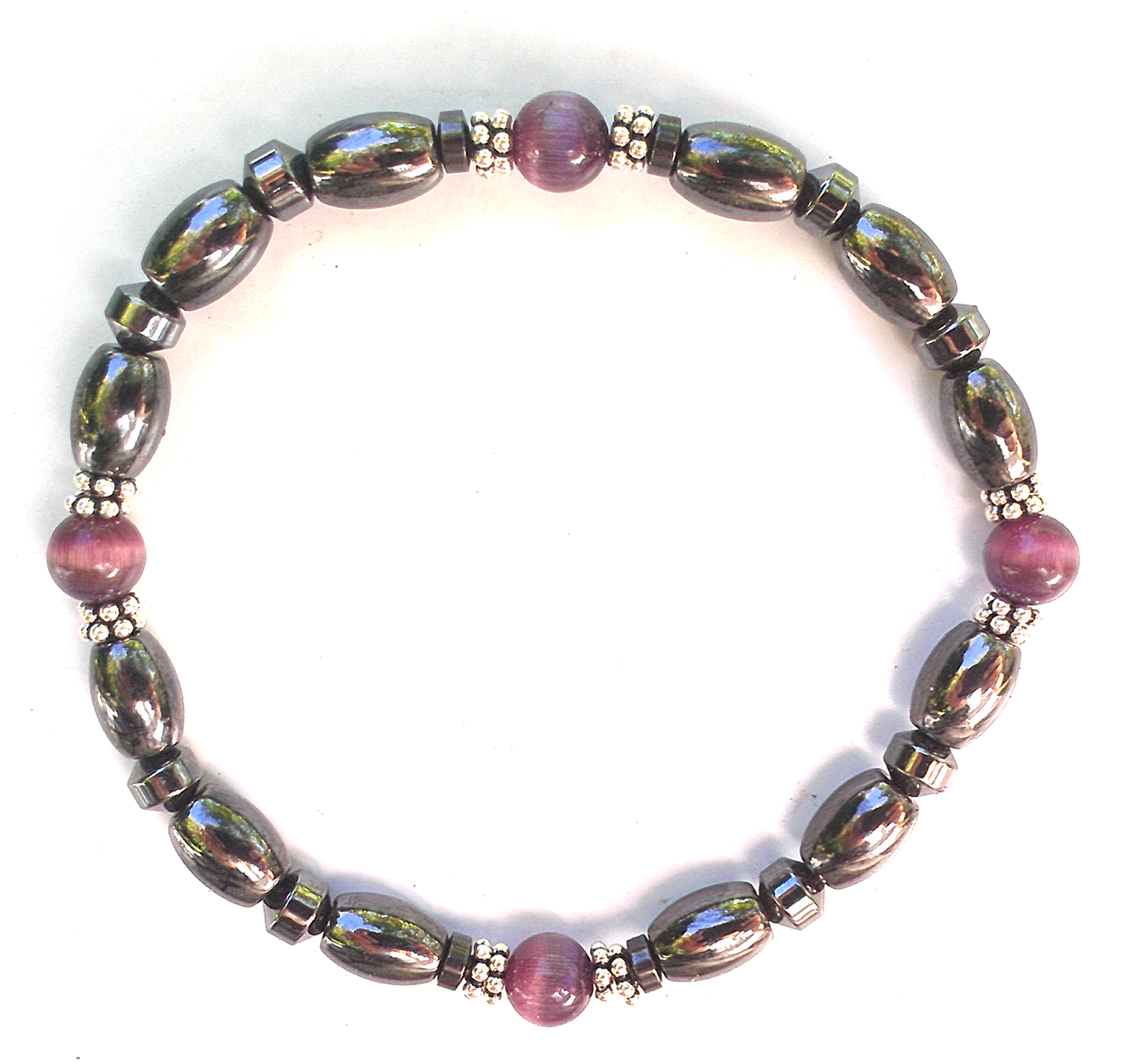 Cat's Eye Magnetic Bracelet with Sterling Silver