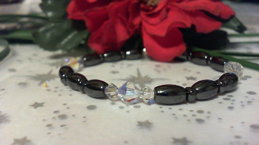 Swarovski Crystal Magnetic Bracelet without Sterling Silver