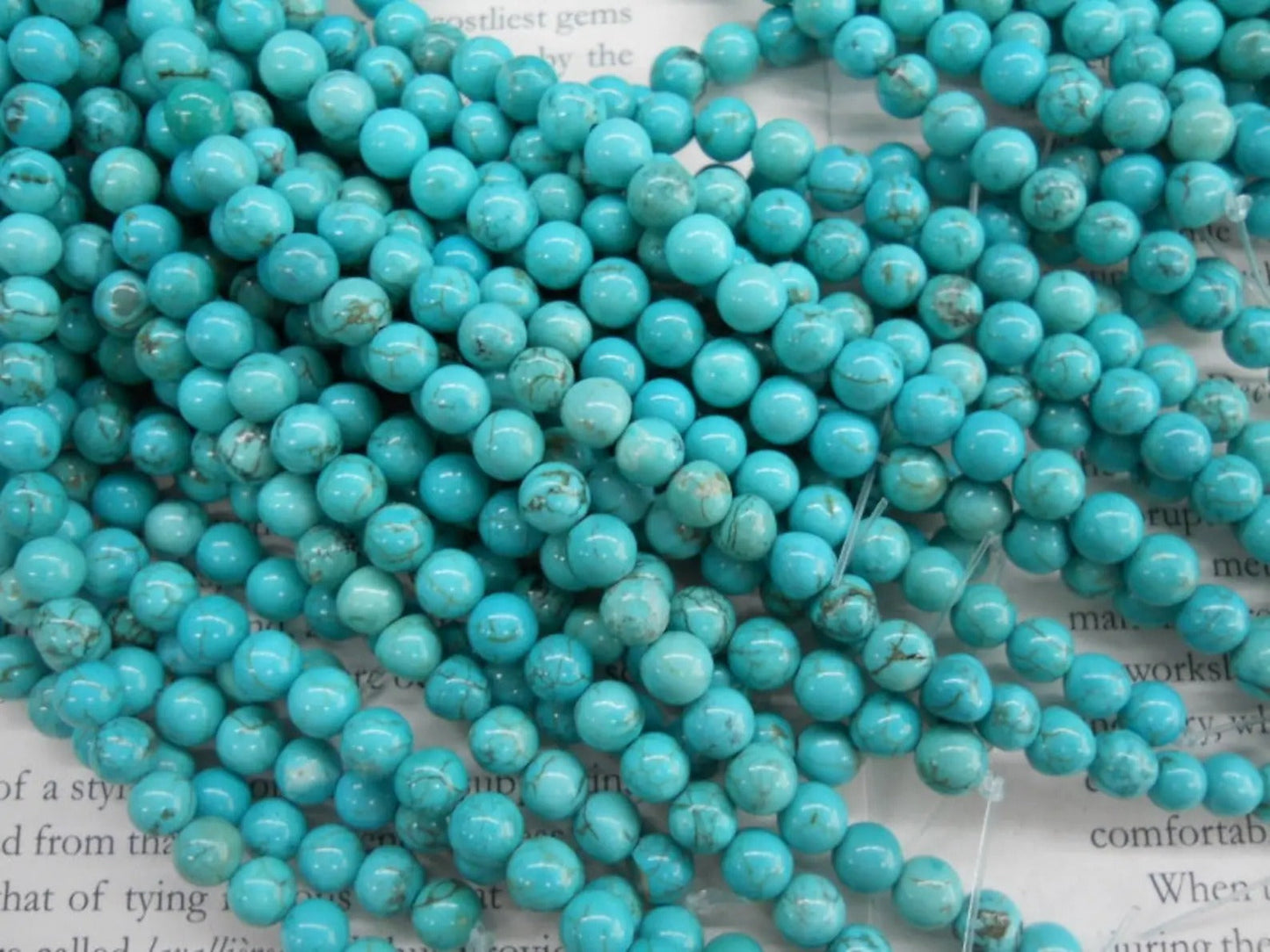 Round Turquoise Stone Magnetic Necklace with Sterling Silver