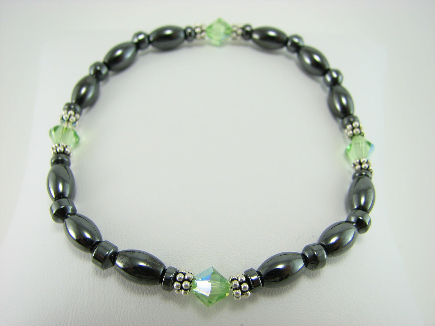 Swarovski Crystal Magnetic Bracelet with Sterling Silver
