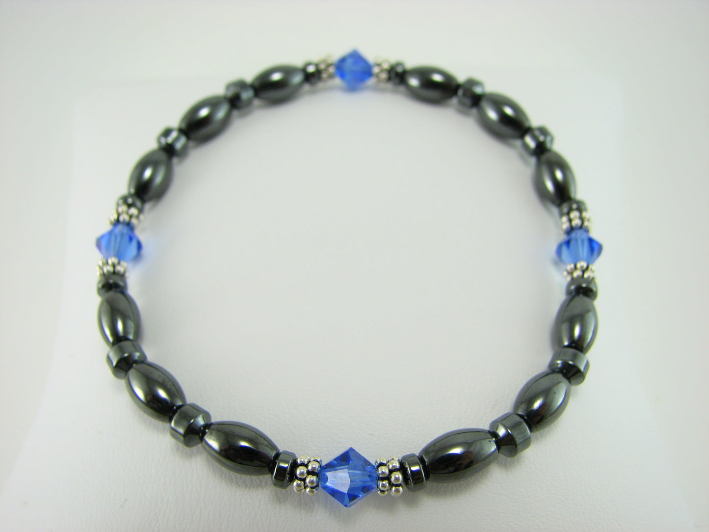 Swarovski Crystal Magnetic Bracelet with Sterling Silver