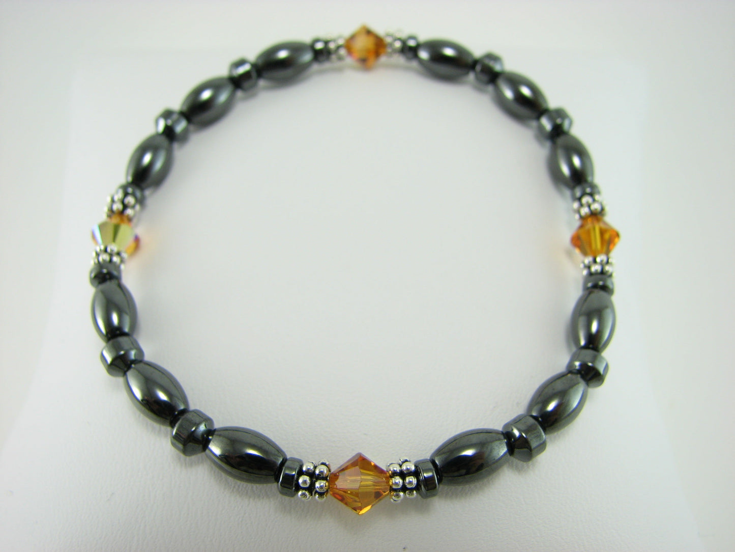 Swarovski Crystal Magnetic Bracelet with Sterling Silver