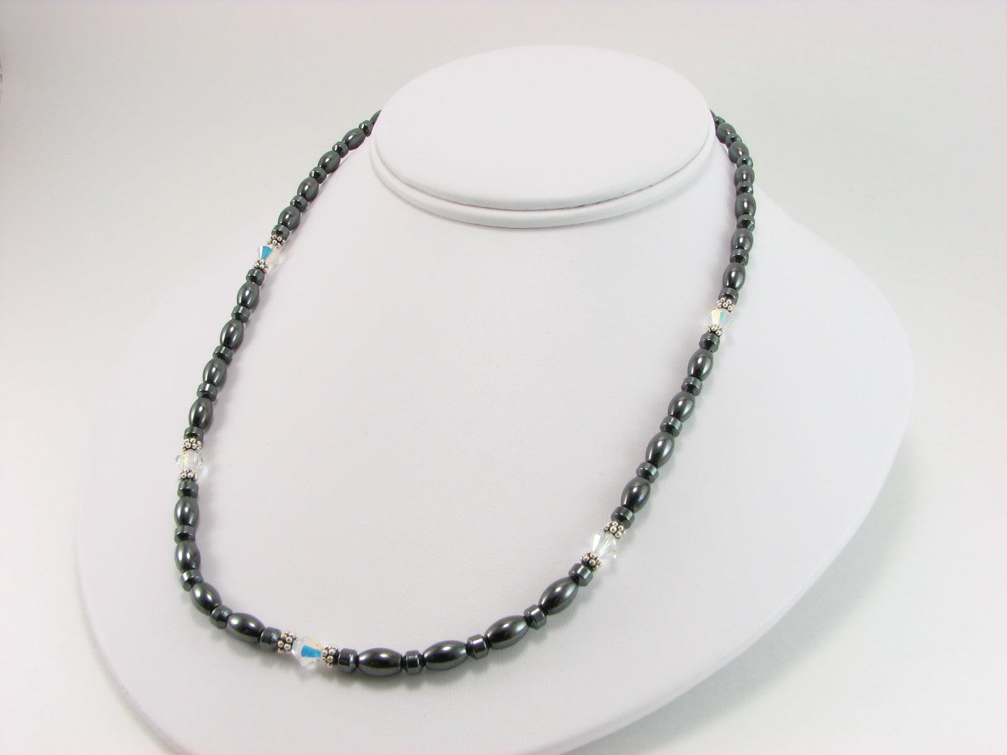 Swarovski Crystal Magnetic Necklace with Sterling Silver
