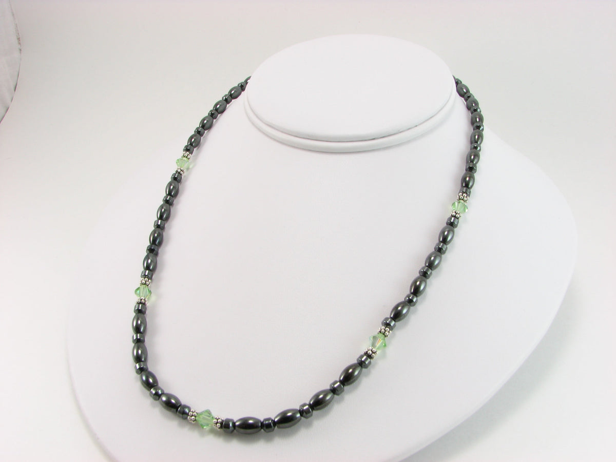 Swarovski Crystal Magnetic Necklace with Sterling Silver