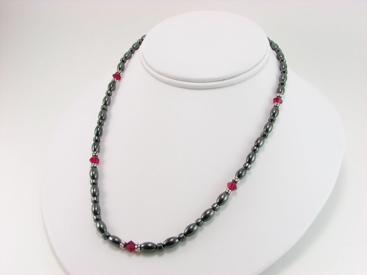 Swarovski Crystal Magnetic Necklace with Sterling Silver