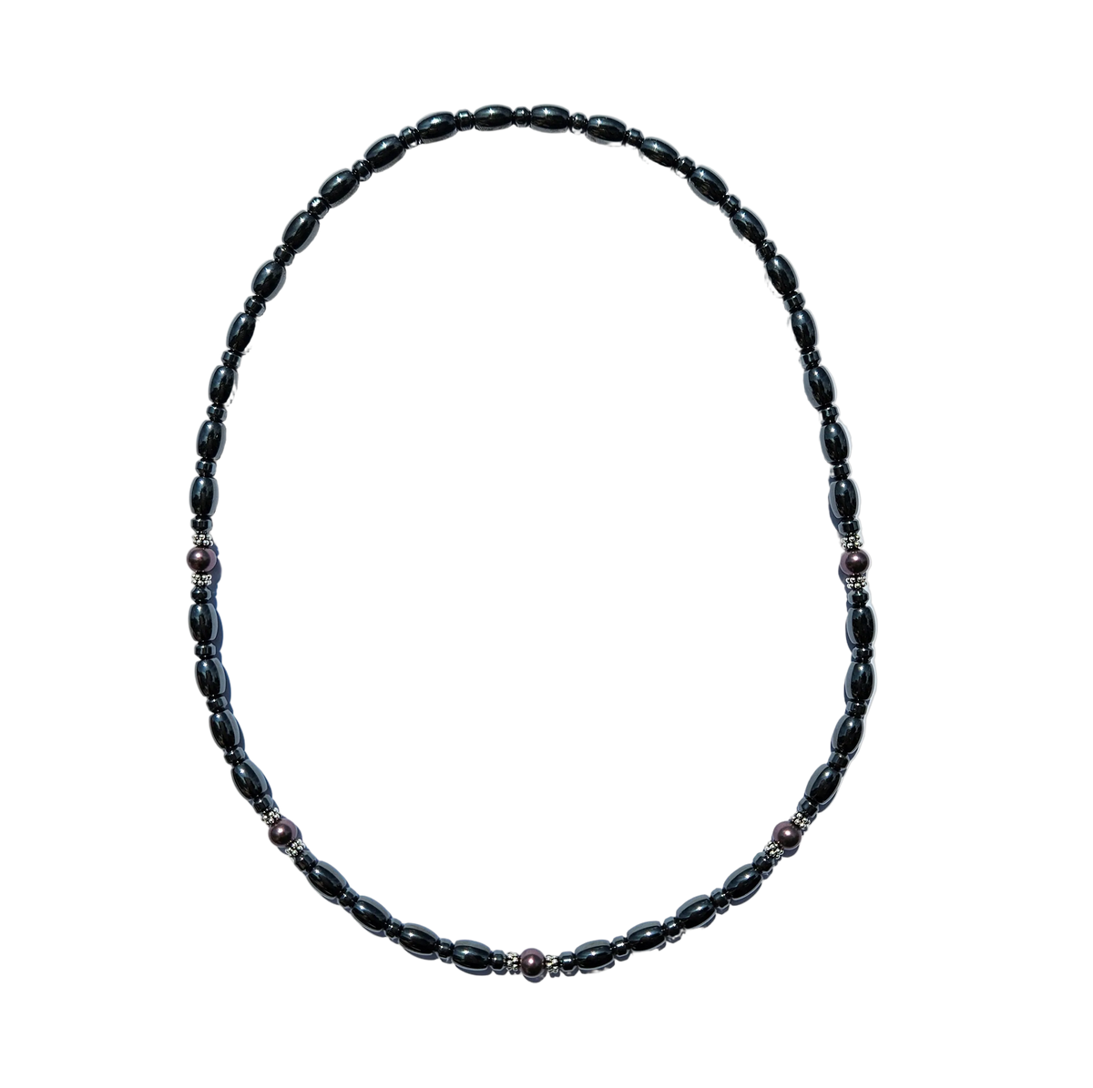Swarovski Pearl Magnetic Necklace with Sterling Silver
