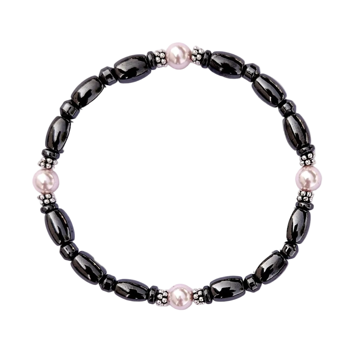 Swarovski Pearl Magnetic Bracelet with Sterling Silver
