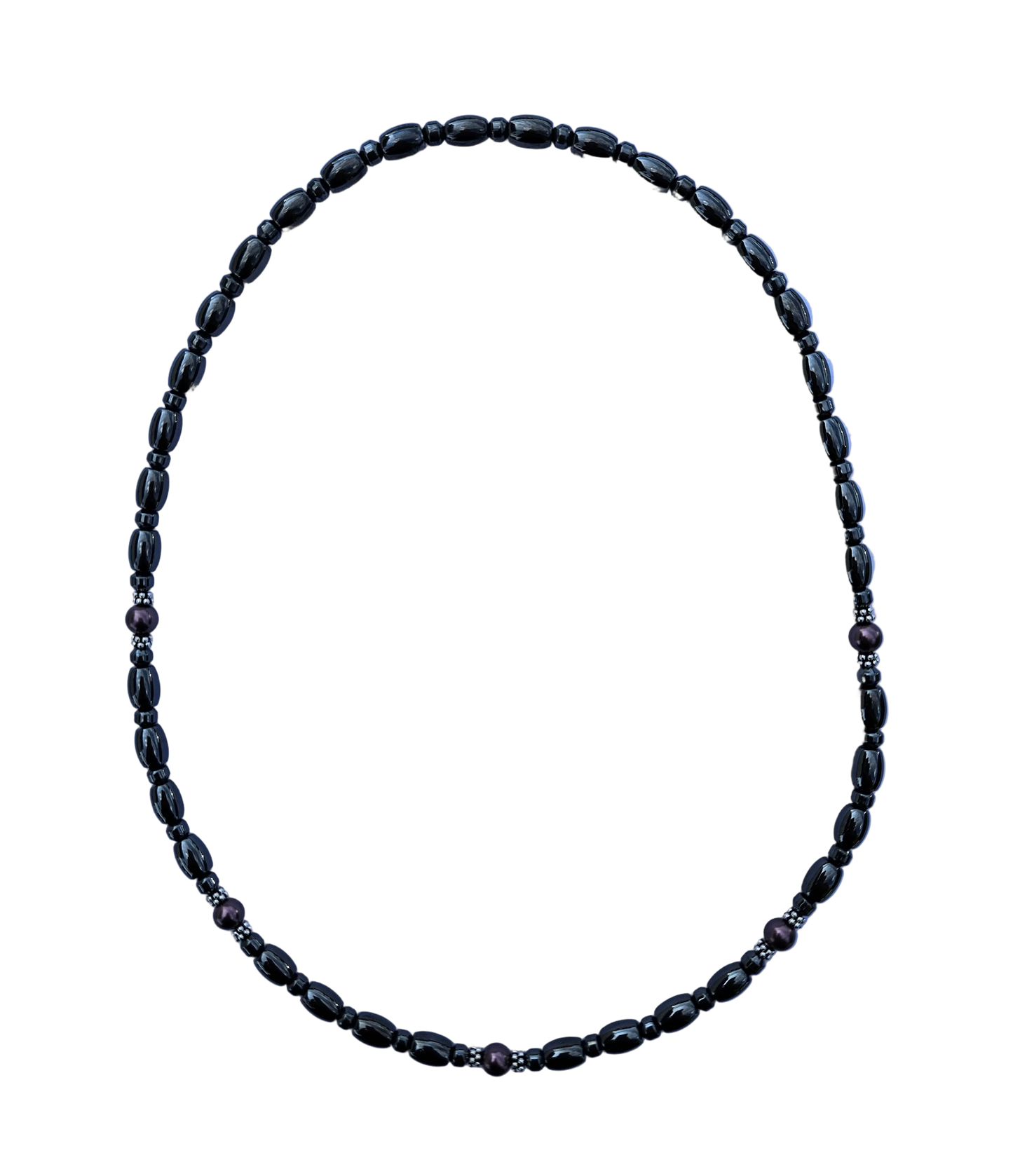 Swarovski Pearl Magnetic Necklace with Sterling Silver