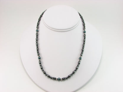 Swarovski Pearl Magnetic Necklace with Sterling Silver