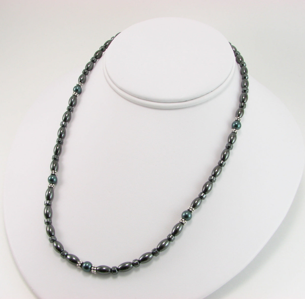Swarovski Pearl Magnetic Necklace with Sterling Silver