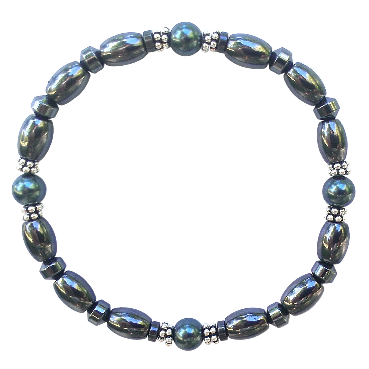 Swarovski Pearl Magnetic Bracelet with Sterling Silver