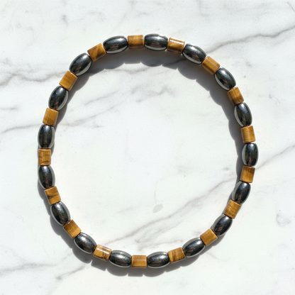 Tiger Eye Magnetic Ankle Bracelet